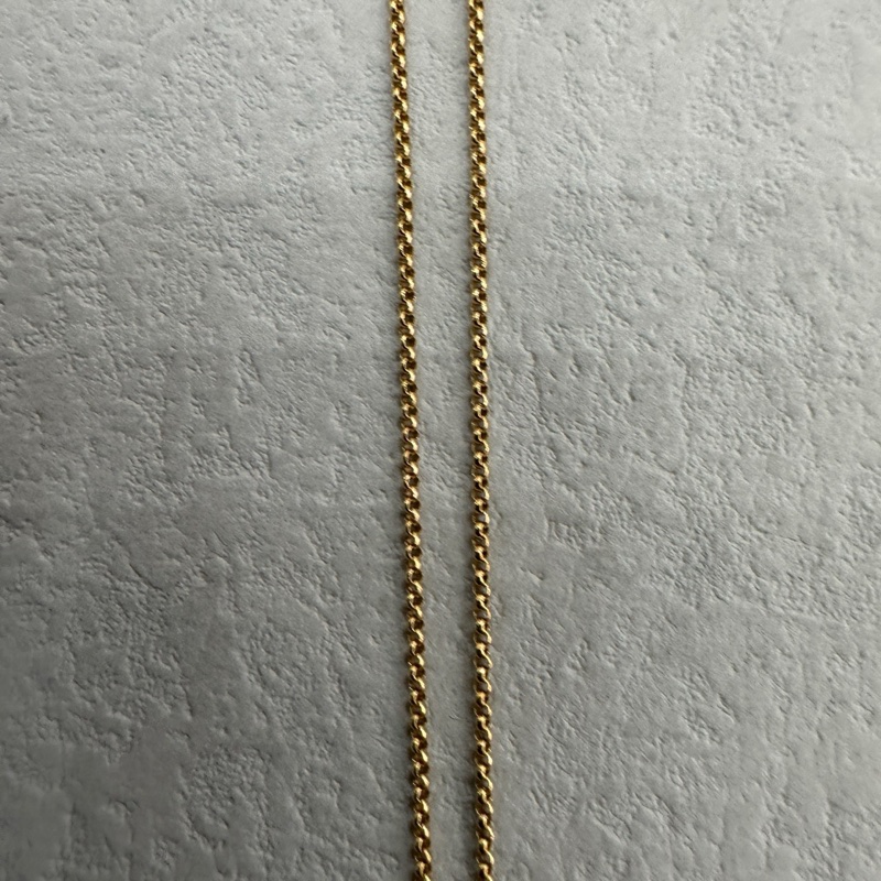 寶格麗BVLGARI系列黃金項鏈鑲嵌黑瑪瑙圓餅項鏈-13