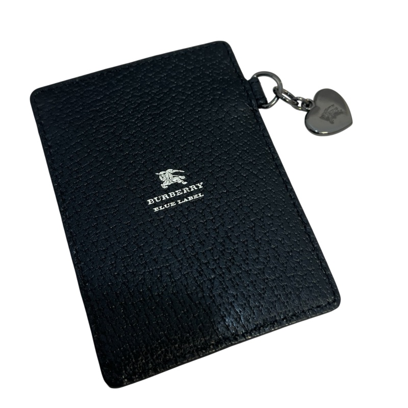 Burberry 荔枝紋皮革 金屬心形卡夾-0