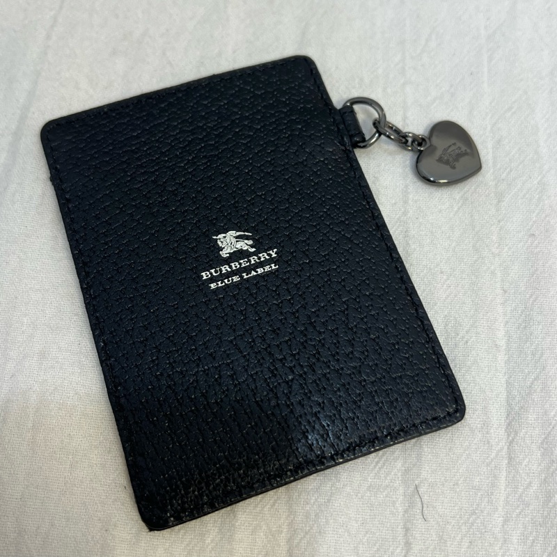 Burberry 荔枝紋皮革 金屬心形卡夾-3