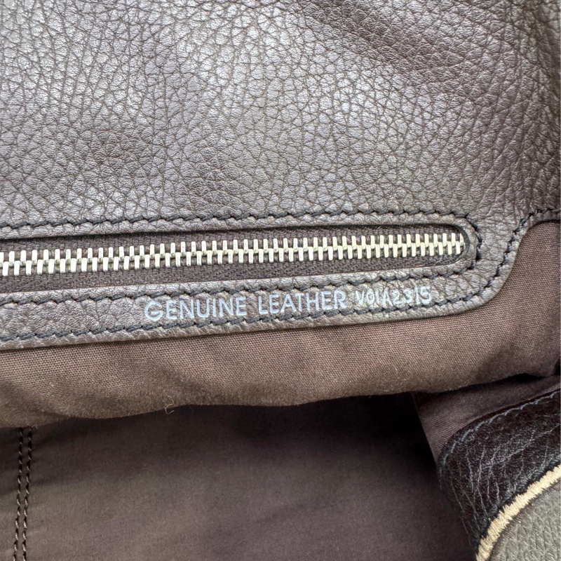 TOD'S牛皮皮革 Shoulder Bag銀扣肩背袋啡色-8