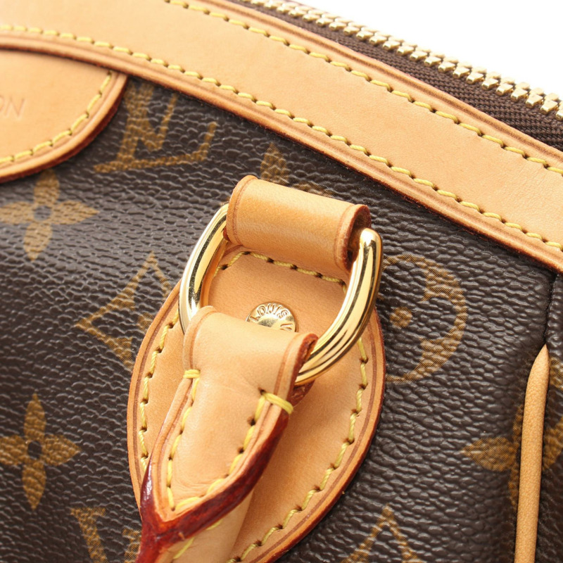 LOUIS VUITTON Tivoli PM 手提包 M40143 Monogram 帆布皮革棕色二手 LV-8
