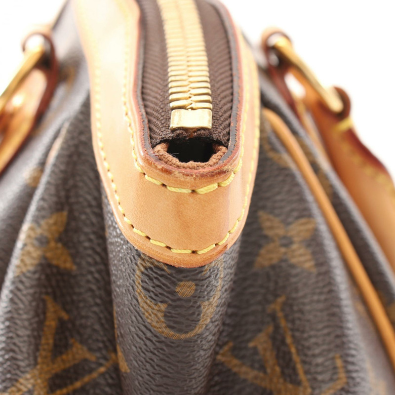 LOUIS VUITTON Tivoli PM 手提包 M40143 Monogram 帆布皮革棕色二手 LV-9