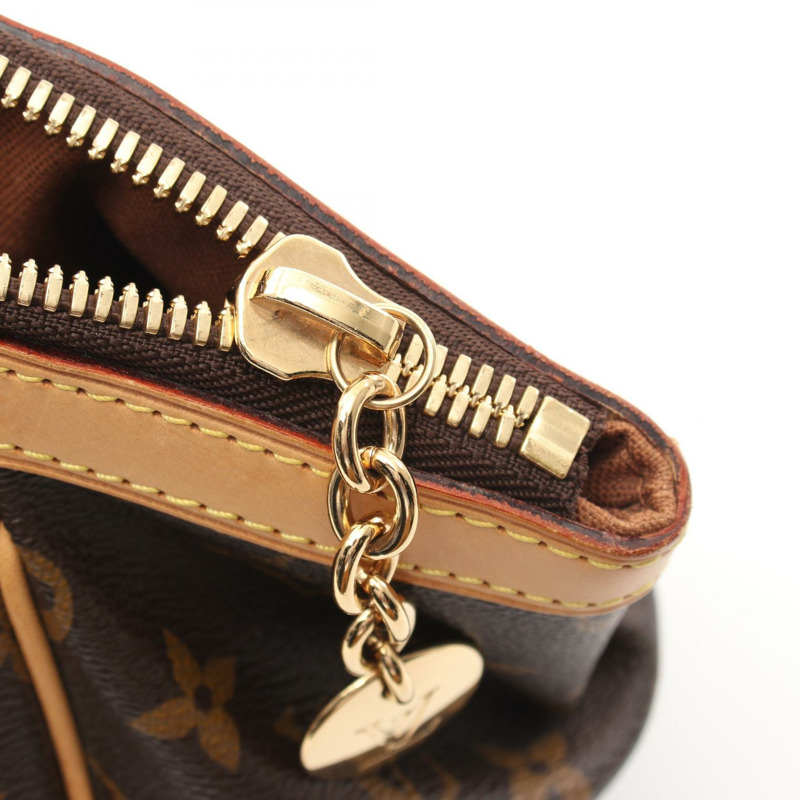 LOUIS VUITTON Tivoli PM 手提包 M40143 Monogram 帆布皮革棕色二手 LV-10