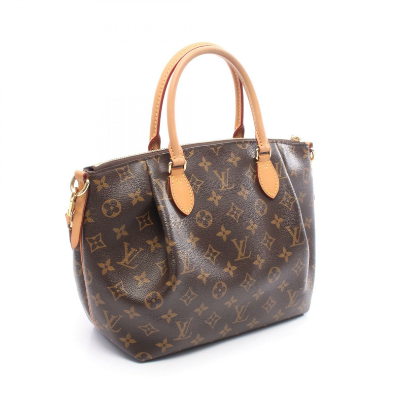 LOUIS VUITTON Tulen PM 單肩包 手提包 M48813 Monogram 帆布 棕色 二手 女士-1