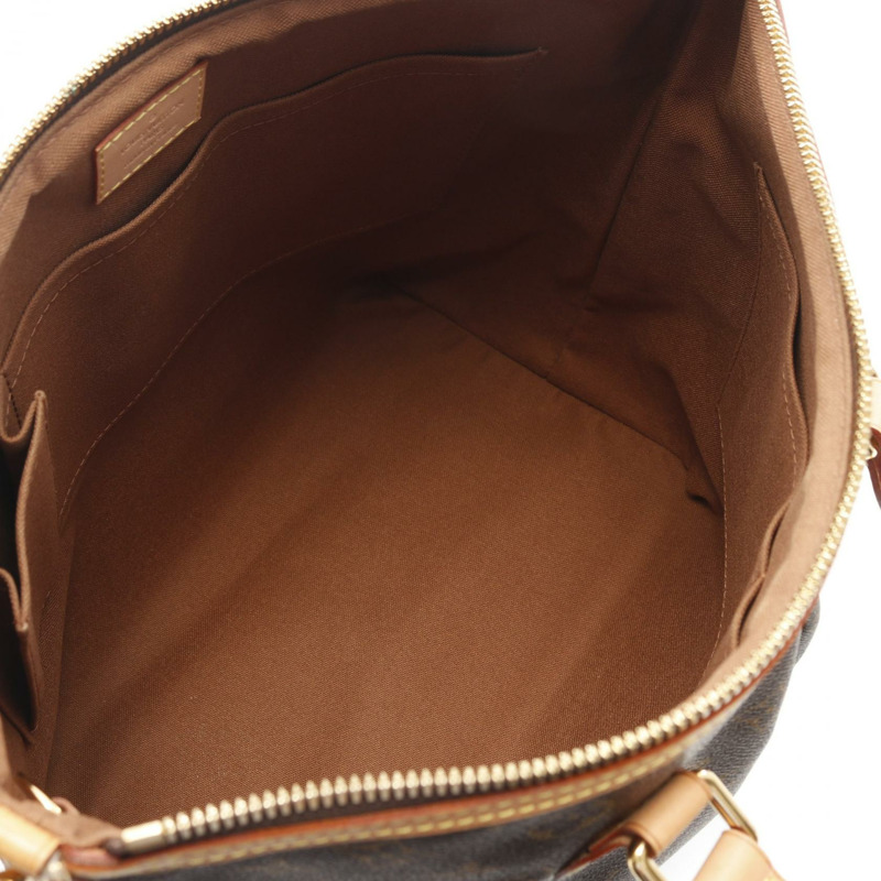 LOUIS VUITTON Palermo PM 單肩包 手提包 M40145 Monogram 帆布 棕色 二手 LV-2