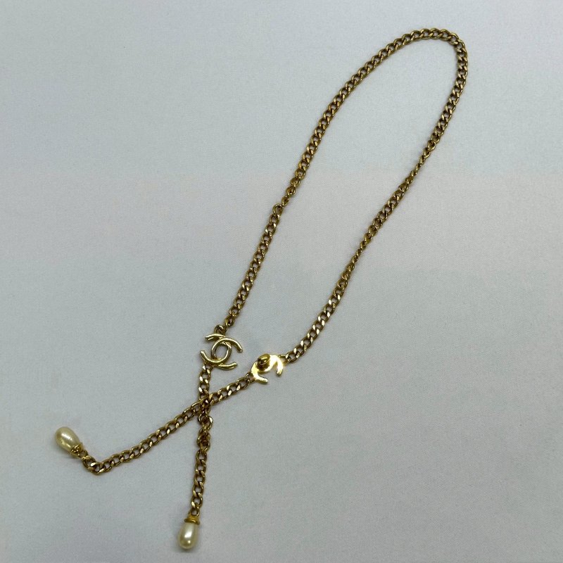 CHANEL 老香珍珠雙鍊飾鍊-2