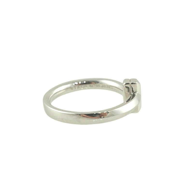 TIFFANY T1 18K白金鑲鑽石戒指(附2025年購證)-7