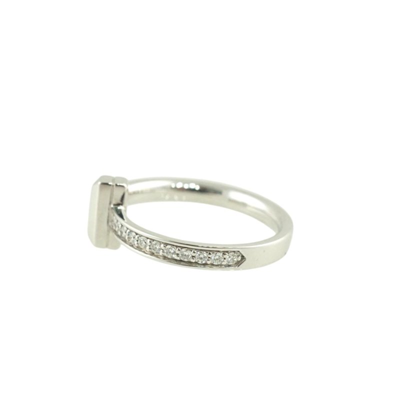 TIFFANY T1 18K白金鑲鑽石戒指(附2025年購證)-8