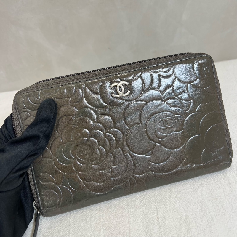 CHANEL 山茶花系列 長夾卡夾-2