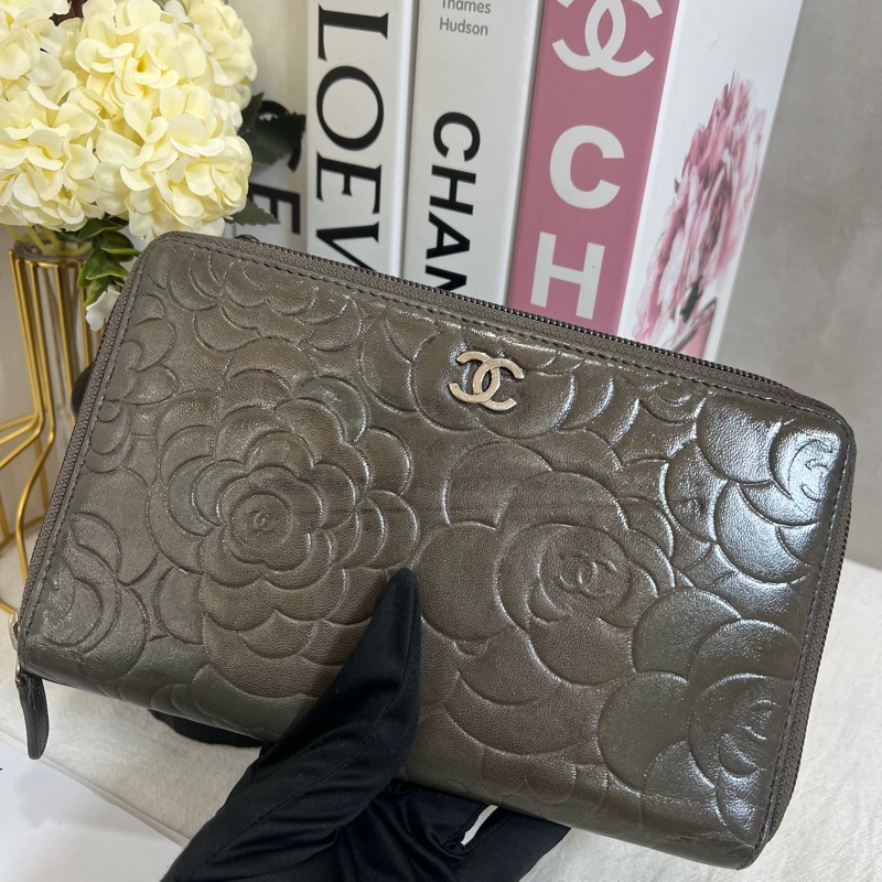 CHANEL 山茶花系列 長夾卡夾-7