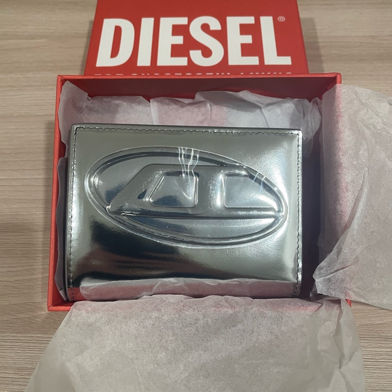 DIESEL 1DR_Bi Fold Iii 鏡面皮革雙折皮夾-2