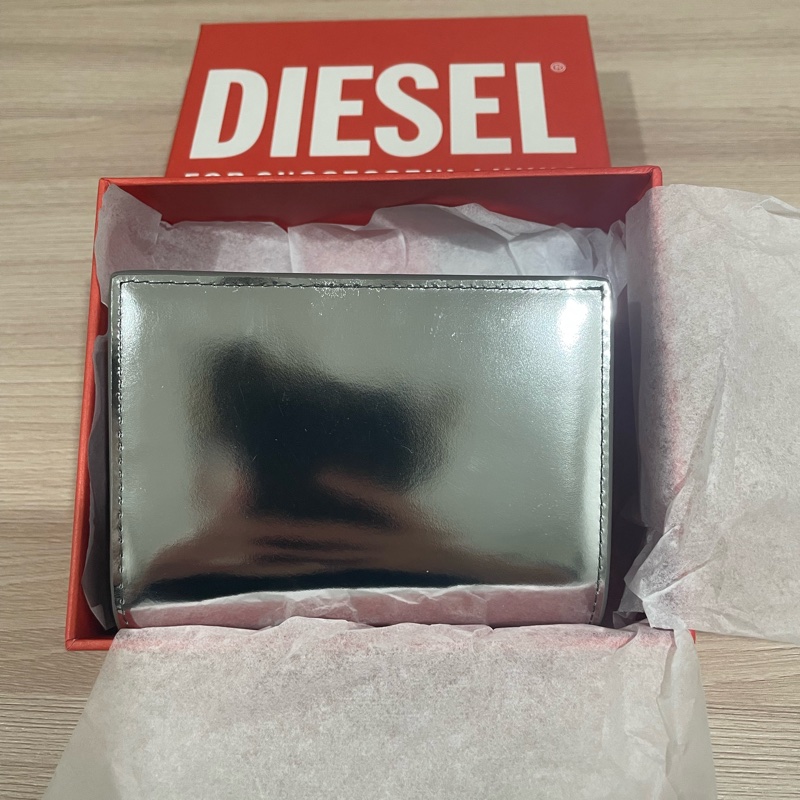 DIESEL 1DR_Bi Fold Iii 鏡面皮革雙折皮夾-6