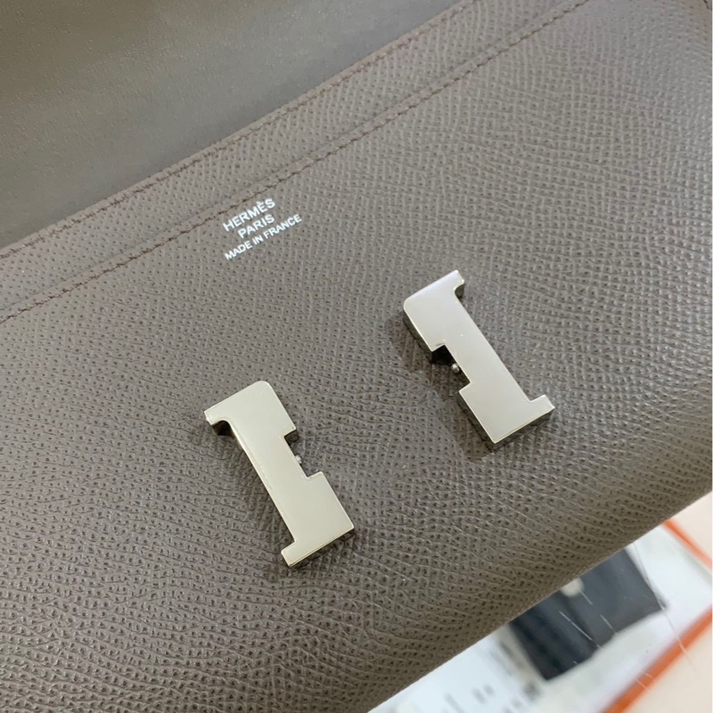 🌈Hermes🧡Constance Wallet🧡石器灰銀扣🌟98新🌟Epsom皮🌟-2