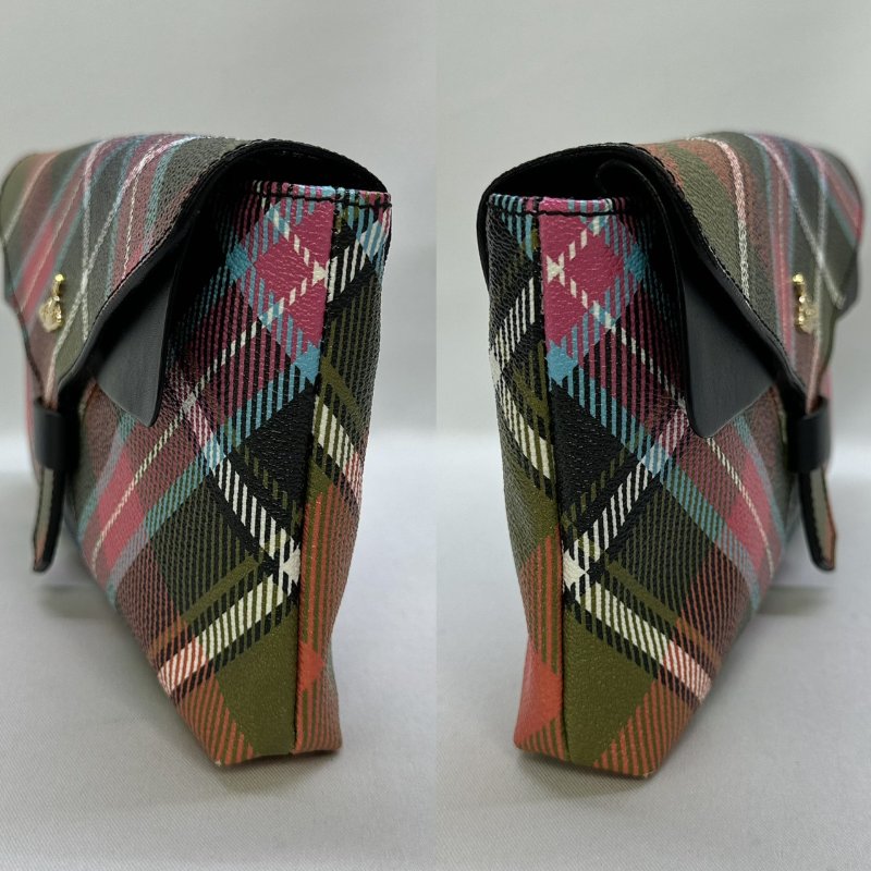 Vivienne Westwood薇薇安 Edinburgh格紋斜背包-3