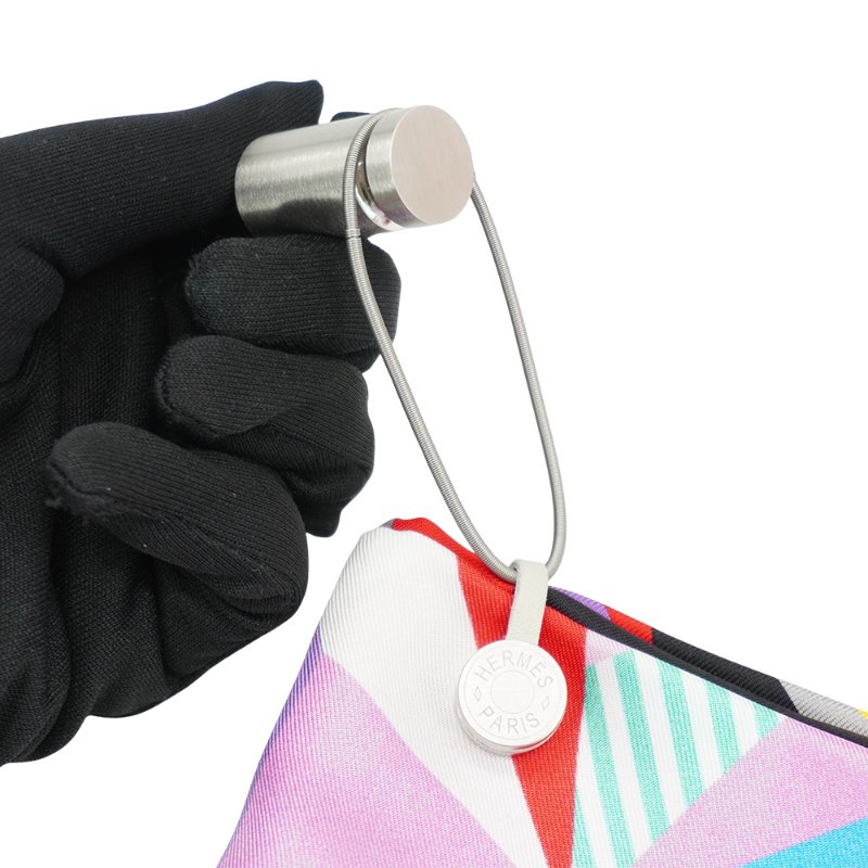 Hermes 展示品 金屬絲巾架(銀)-5