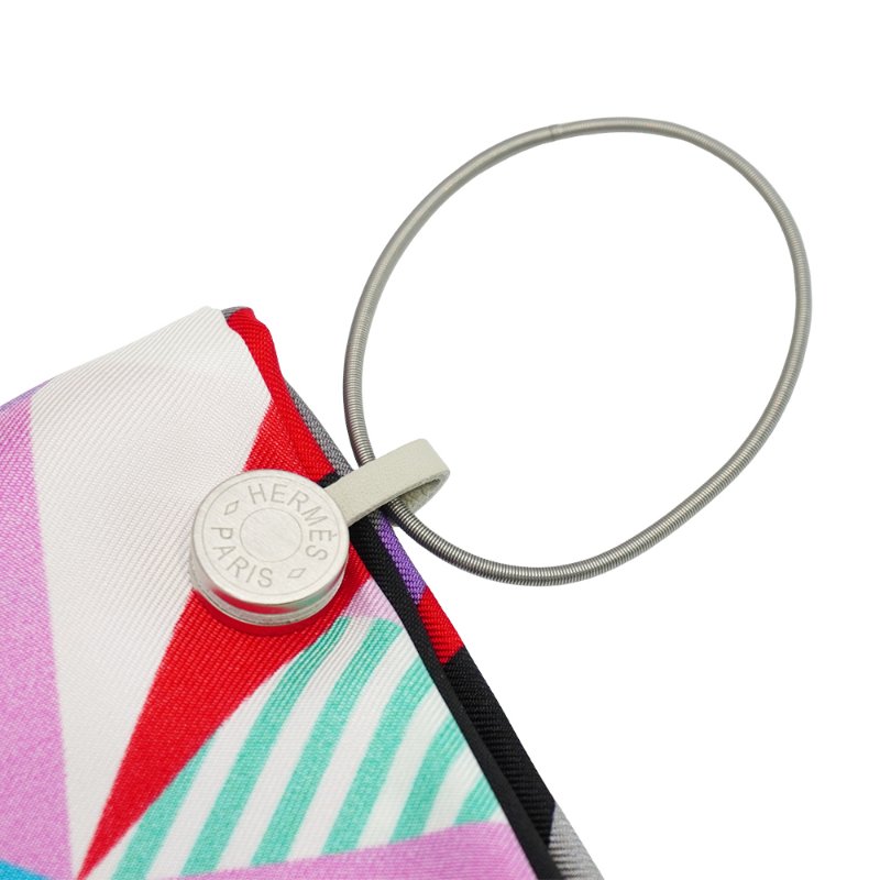 Hermes 展示品 金屬絲巾架(銀)-6