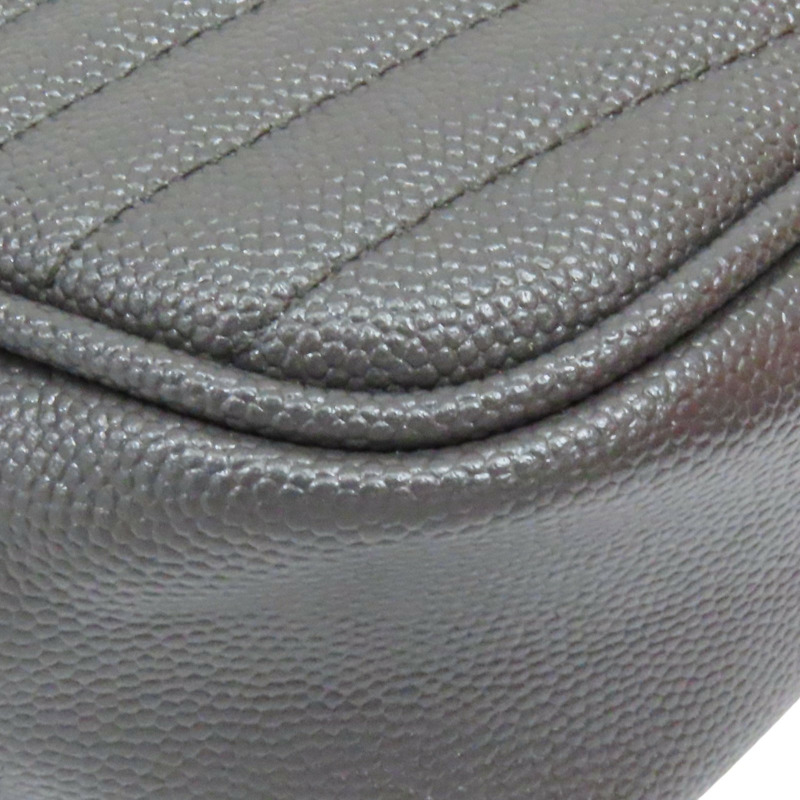牛皮 V字縫 肩背包 612579-18