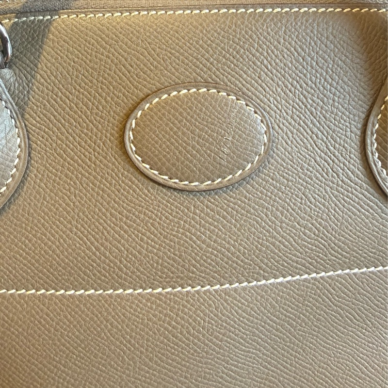 Hermes Bolide 27 EPSOM 大象灰銀扣-7