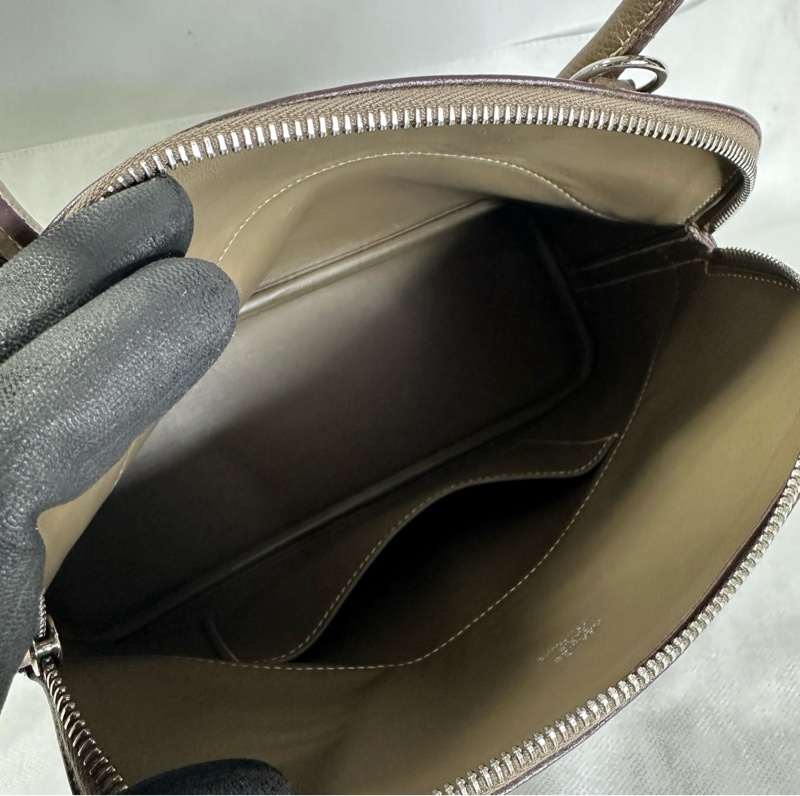 Hermes Bolide 27 EPSOM 大象灰銀扣-15