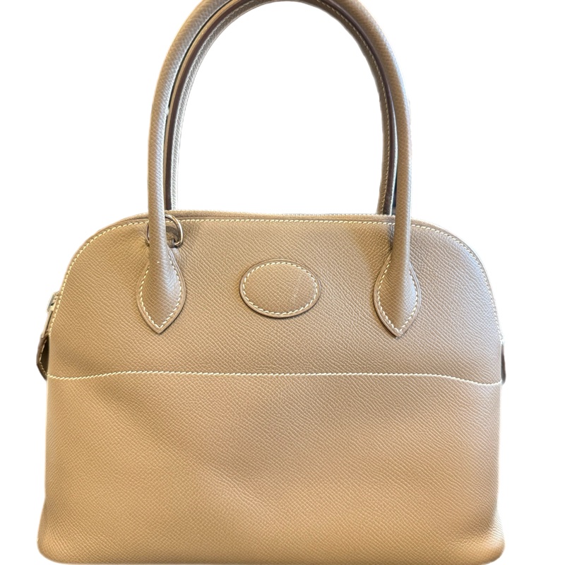 Hermes Bolide 27 EPSOM 大象灰銀扣-0