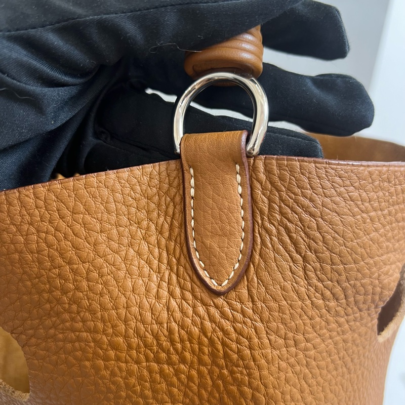 愛馬仕 超稀有破洞水桶包-10