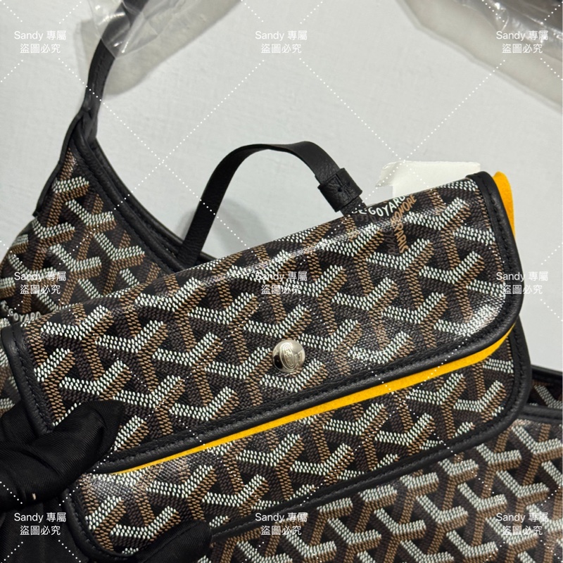 Goyard 狗牙hobo 黑色 全新全配-2