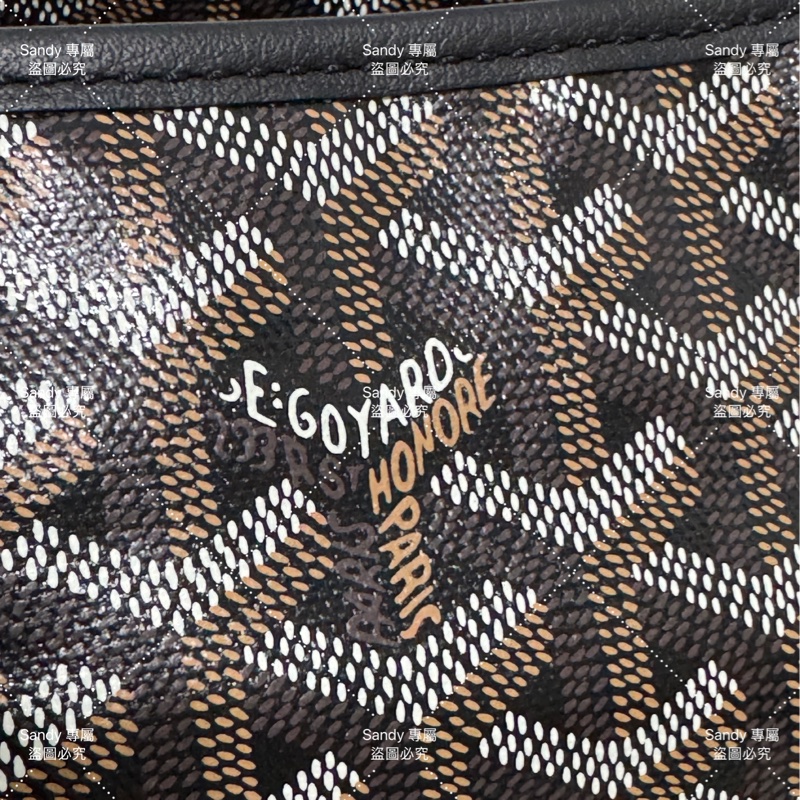 Goyard 狗牙hobo 黑色 全新全配-11