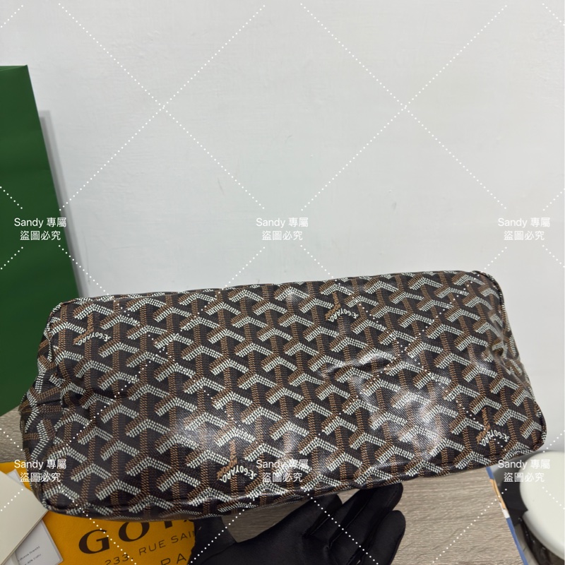 Goyard 狗牙hobo 黑色 全新全配-19