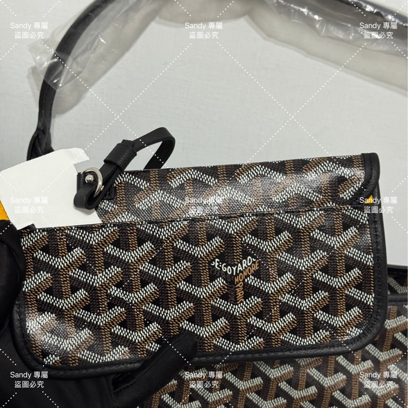 Goyard 狗牙hobo 黑色 全新全配-21
