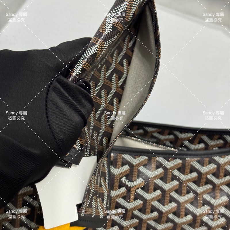 Goyard 狗牙hobo 黑色 全新全配-22