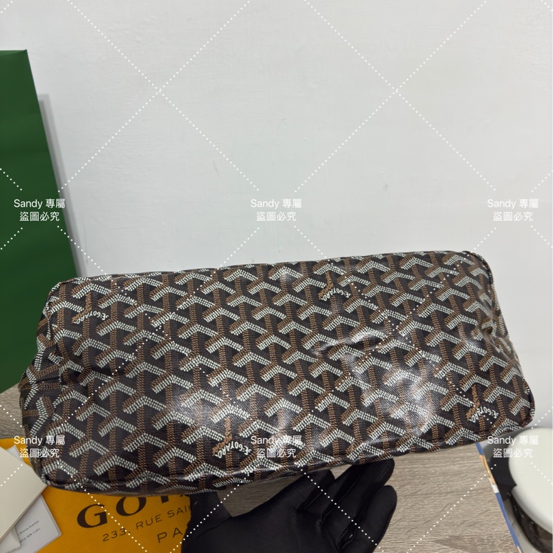 Goyard 狗牙hobo 黑色 全新全配-26