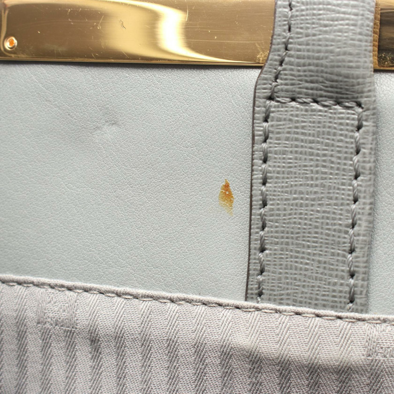 FENDI 2JOURS Toujour 肩背包 8BH250 皮革 灰色 二手 女士-4