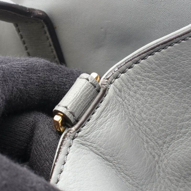 FENDI 2JOURS Toujour 肩背包 8BH250 皮革 灰色 二手 女士-7