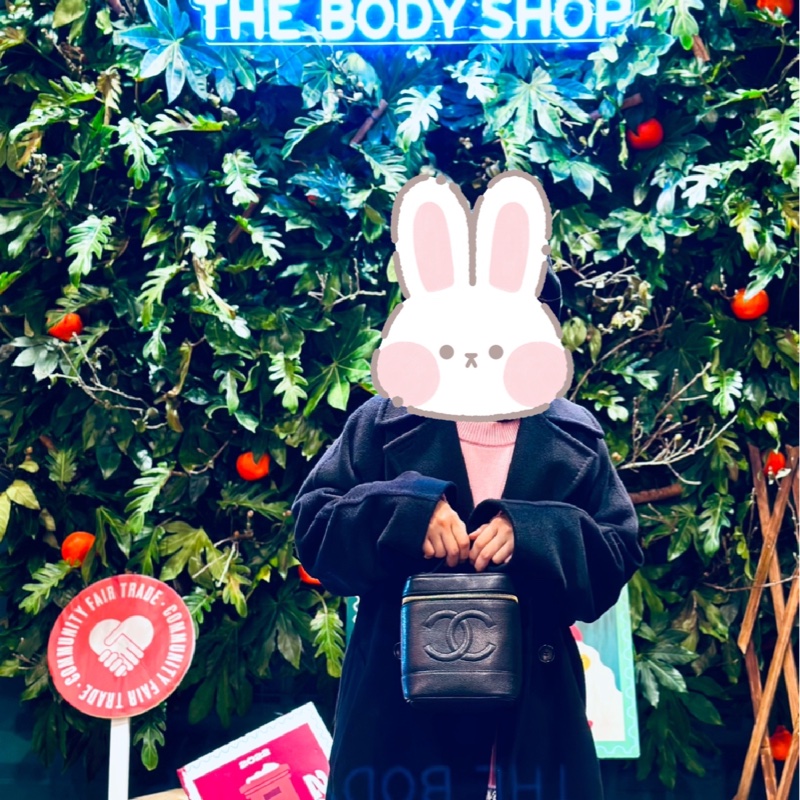 日本中古香奈兒 CHANEL 魚子醬荔枝皮 黑色金鏈 化妝箱 Vintage Vanity bag 化妝包 手提包 有卡有盒-27