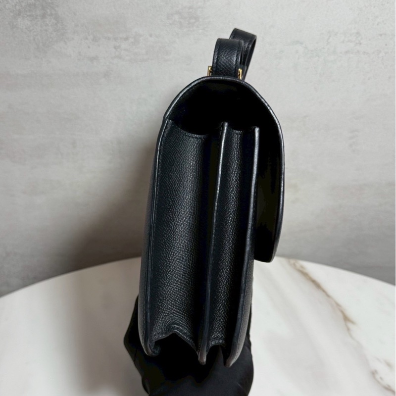 Hermes 康康24 黑金 近全新 附贈鑑定書-6