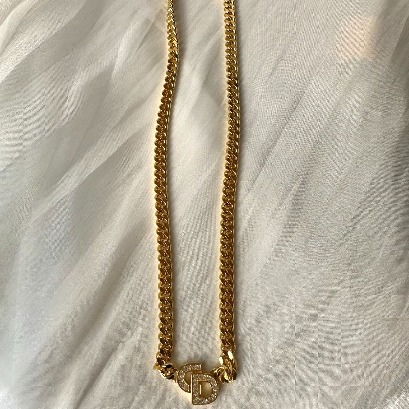 Dior vintage滿鑽項鍊❤️🔥-6