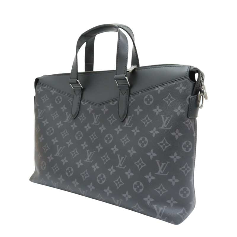 黑色 原花 Eclipse帆布 Explorer 公事包【LOUIS VUITTON LV 路易威登】 M40566-2