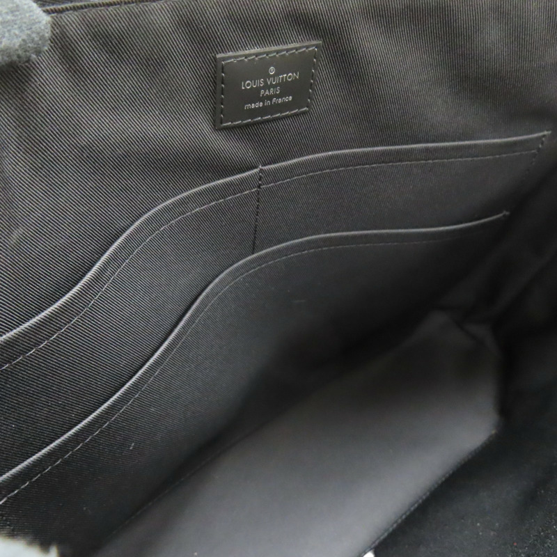 黑色 原花 Eclipse帆布 Explorer 公事包【LOUIS VUITTON LV 路易威登】 M40566-4