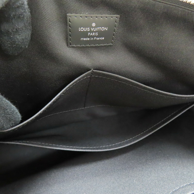 黑色 原花 Eclipse帆布 Explorer 公事包【LOUIS VUITTON LV 路易威登】 M40566-7