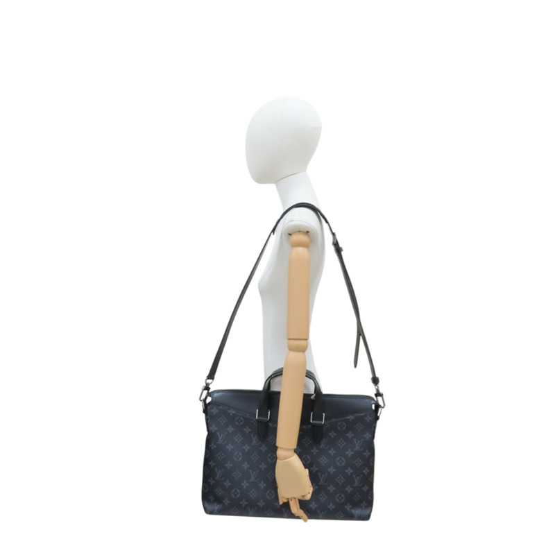 黑色 原花 Eclipse帆布 Explorer 公事包【LOUIS VUITTON LV 路易威登】 M40566-10