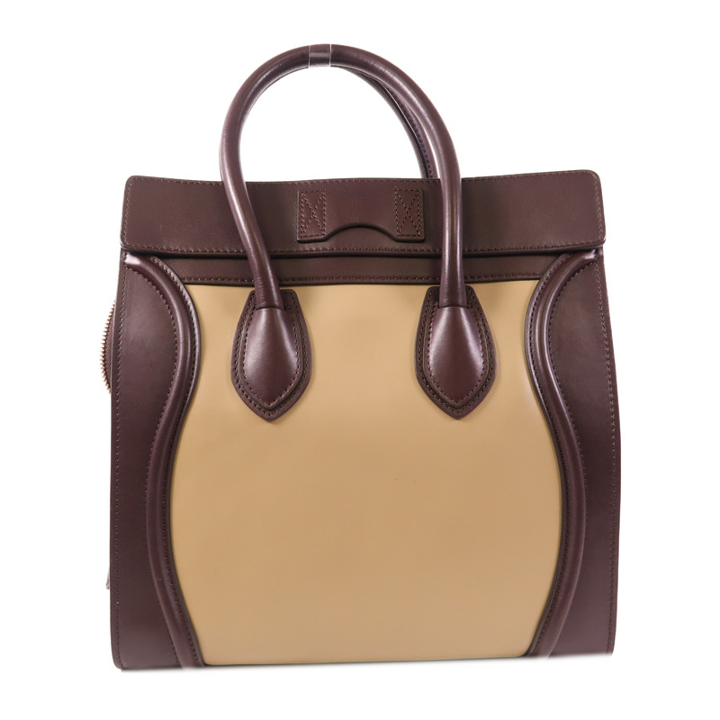 CELINE 牛皮皮革Mini Luggage金扣手挽袋-1