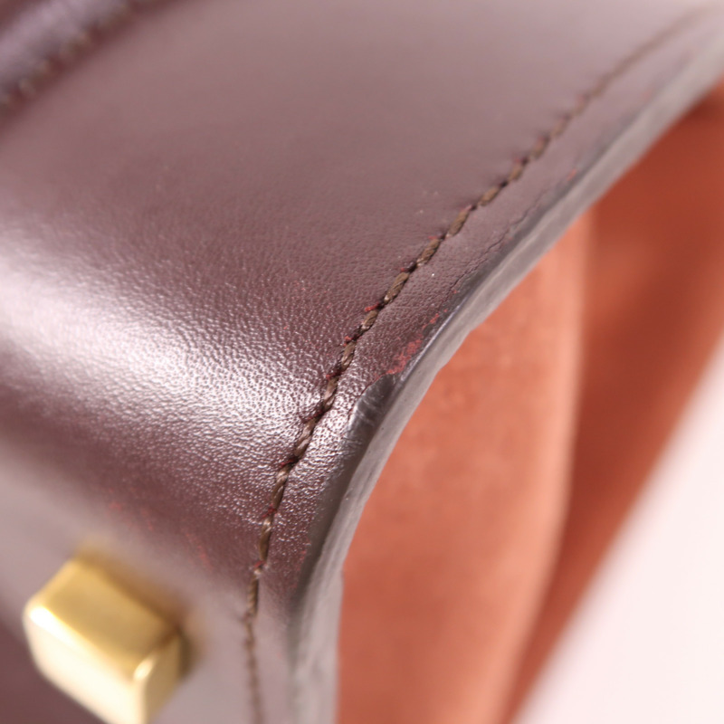 CELINE 牛皮皮革Mini Luggage金扣手挽袋-8