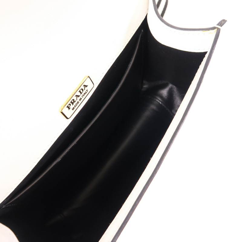 PRADA 牛皮皮革City Shoulder Bag金扣肩背袋-4