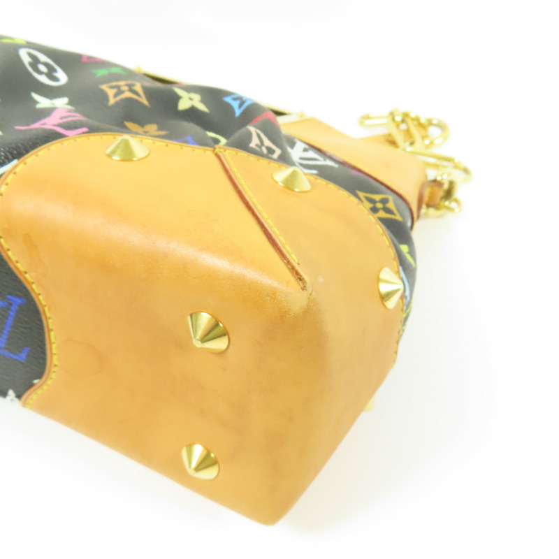 LOUIS VUITTON Monogram Multicolore Judy MM金扣手挽肩背兩用袋-9