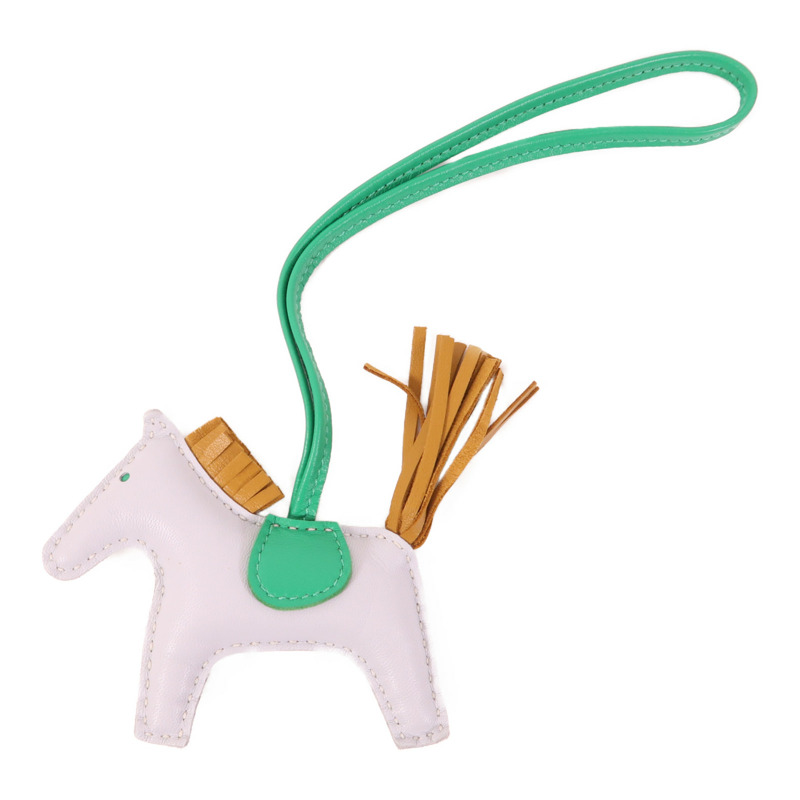 HERMES 羊皮皮革Rodeo PM掛飾-0