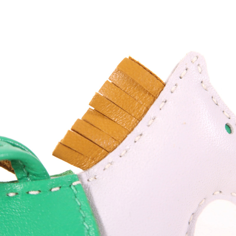 HERMES 羊皮皮革Rodeo PM掛飾-4