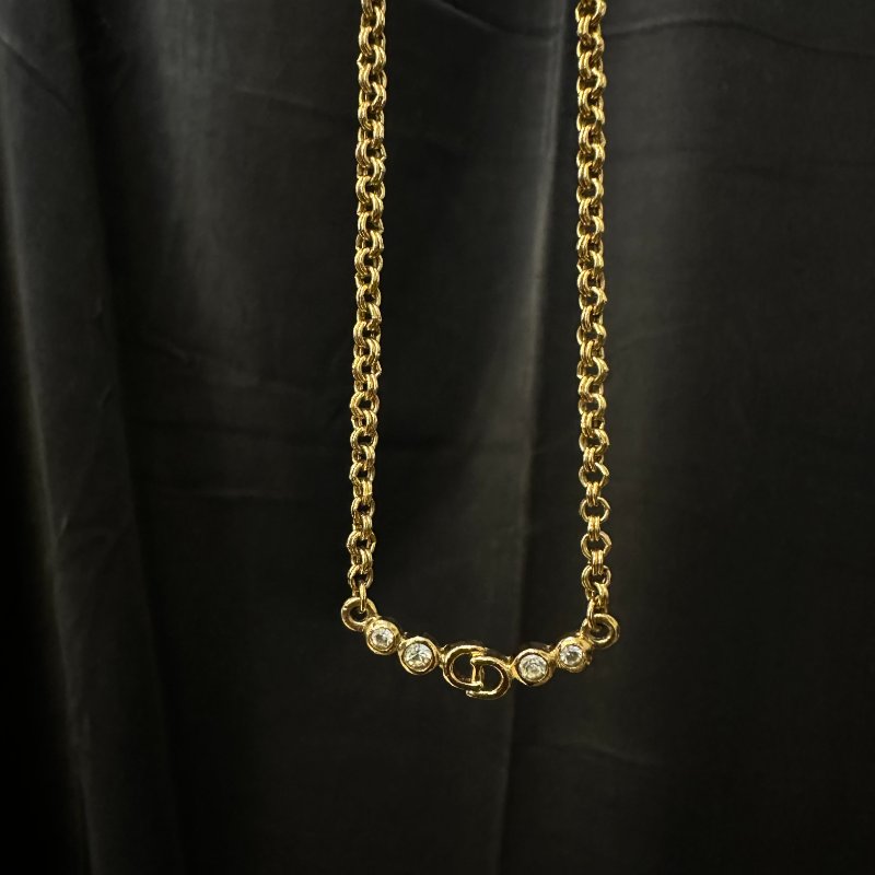 現貨 DIOR VINTAGE四鑽項鍊-0