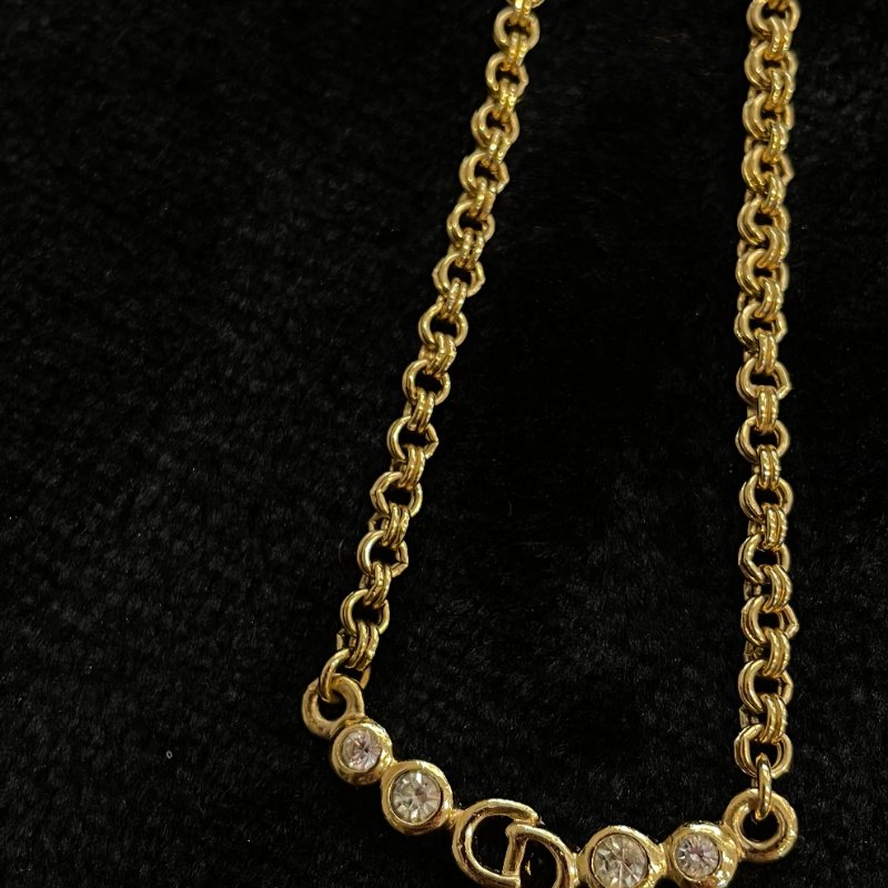現貨 DIOR VINTAGE四鑽項鍊-1