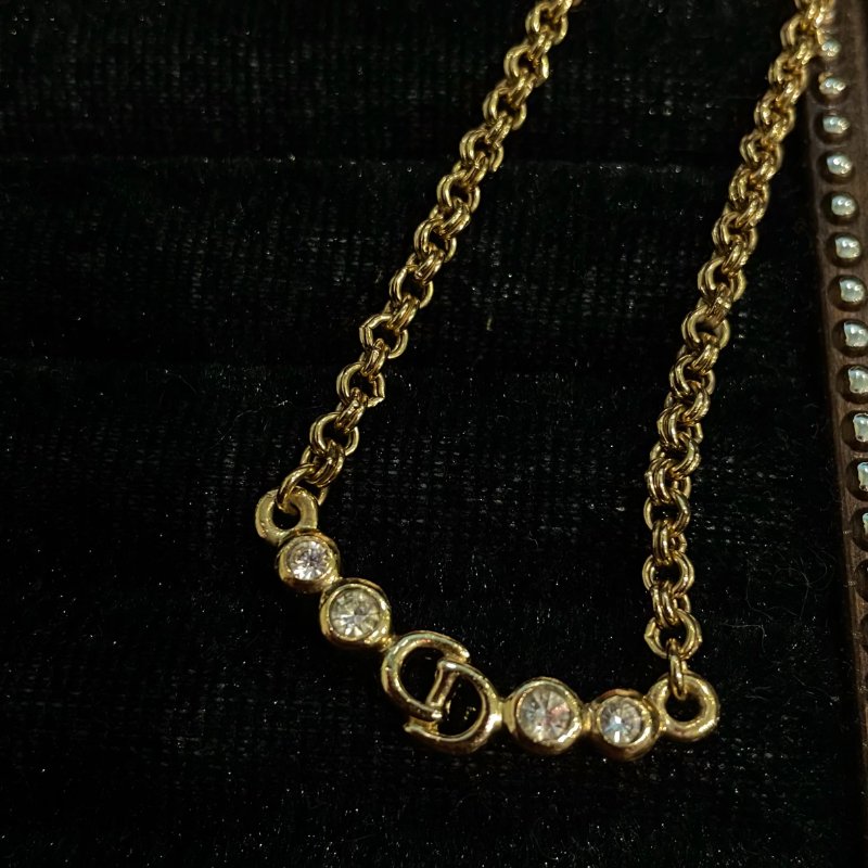 現貨 DIOR VINTAGE四鑽項鍊-4