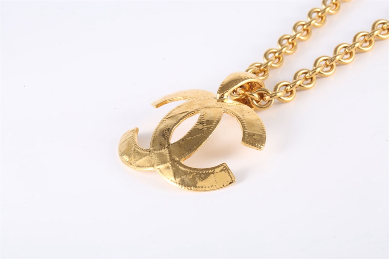 CHANEL(香奈兒)  合金 94P 香奈兒立體logo長項鏈 毛衣鏈-1